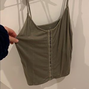 American Eagle hunter green tank top